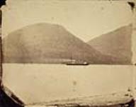 Aviso naviguant à l'entrée de Bay of Islands 1857-1859