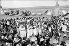 Sun Dance Ceremony on the Blood Indian Reserve near Cardston Sept. 1953