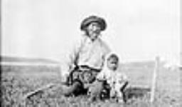 [Indigenous elder and grandson] Original title: Old Indian and grandson July 1906.