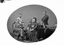Mr. Jacques Roy-Audy posing with wife Marie Elizabeth (née Gaudet) and sons James, Arthur and Louis Oct. 1876