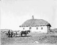 Farm home of an unidentified Ruthenian family between 1920 and 1930