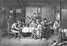French Canadian Habitants playing at cards, by C. Krieghoff n.d.
