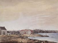 Maison sur le lac Loughborough près de Kingston avril 1840