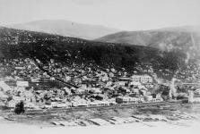 Aerial view of Dawson ca. 1897-1908.
