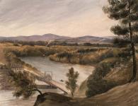 Cap Rouge Bridge and River near Quebec 1841