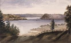 Ville de Québec et l'Île d'Orléans depuis Montmorency 17 juin, 1840