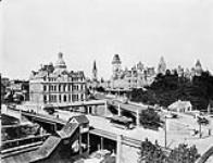 Post Office and bridges. [Parliament Buildings seen in background.] 1895-1903