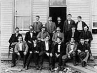 Canada Atlantic Railway first office staff, Depot Harbour, Ontario. 1898 1898