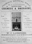 W.J. Langford, Druggist and Chemist, 240 Wellington Street 1875