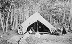 Company party at James Cavers tent, Lake Park, near Carleton Place, ON, 1894 1894