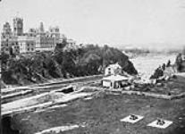 Rideau Canal and Parliament Buildings c 1867