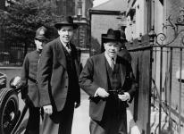 Rt. Hon. W.L. Mackenzie King and Mr. Norman Robertson attending the Commonwealth Prime Ministers' Conference 1 May 1944