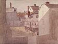 View from the 1st floor window, Halifax Hotel   août, 1842