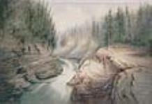 Marches naturelles le long de la rivière Montmorency, Canada-Est ca. 1860