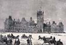 Front View of the Parliament Building, 26 février 1870