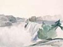 Les chutes américaines vues de l'île Goat août 1838