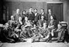 Members of the Vartisty Editorial and Business Board, University of Toronto. W.L. Mackenzie King is third from left in the front row ca. 20 Mar. 1895
