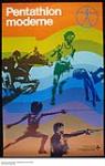 Pentathlon moderne : advertisement poster on sport 1975