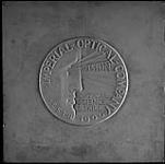 Plaster model for proposed medal for Imperial Optical Company, Established 1900, for Optical Science and Skill ca. 1950?