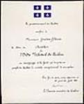 Ordre national du Québec : certificat de nomination de Gratien Gélinas au titre de chevalier par le premier ministre René Lévesque, le 26 juin 1985.