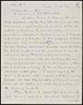 Première page du lettre au Général Hunt ou le commandant en chef du Fort Abercrombie, vol. 1, p. 33.