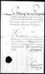 [Commission du gouverneur La Jonquière nommant Michel Chartier de Lotbinière ...] 1750, mai, 04