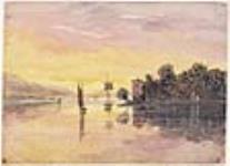 Le lac Champlain au coucher du soleil ca. 1825