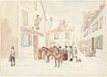 L'auberge Neptune, vue en direction du fleuve, 1830 1830