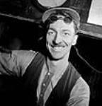 Portrait of Frank McKinnon, second helper and safety man in the Stelco Steel Company of Canada openhearth furnaces mars 1944