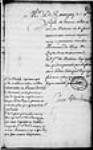 [Résumé d'une lettre de Ramezay avec commentaires - son différend ...] [1701], novembre, 07