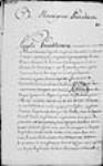 [Requête de François Hazeur à l'intendant Jacques Raudot concernant le ...] 1706, août, 03