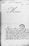 [Lettre de Monseignat au ministre - l'incendie du palais "a ...] 1713