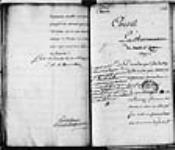 [Résumé d'une requête des missionnaires du Sault-Saint-Louis et délibération du ...] 1721, mai, 24