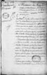 [Mémoire du roi adressé à Beauharnois et Hocquart - promesse ...] 1738, mai, 15
