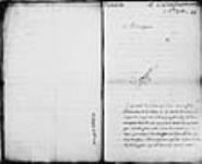 [Lettre de Beauharnois au ministre au sujet des congés des ...] 1739, octobre, 05