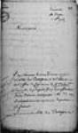 [Lettre de Bigot au ministre - transmission de listes de ...] 1748, octobre, 11
