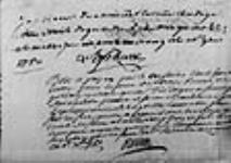 [Certificat signé par Charles Lefebvre attestant avoir reçu d'Antoine Rodrigue ...] 1750, novembre, 13