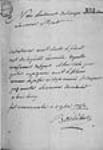 [Ordre de Charles Deschamps de Boishébert à Charles Lefebvre de ...] 1750, novembre, 02