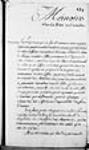 ["Mémoire sur la dette du Canada" (par Pierre Glemet) - ...] 1763, août, 01