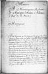 [Mémoire de Jacques Simonet d'Abergemont adressé au ministre Maurepas - ...] [1742]