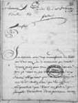 [Lettre de Pierre Constantin concernant son entreprise de pêche de ...] 1722, octobre, 18