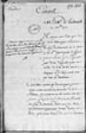 [Délibération du Conseil de Marine - résumé d'une lettre de ...] 1722, janvier, 21