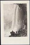 Horse Shoe Fall Niagara. Entrance in the Cavern of the English Side 1844