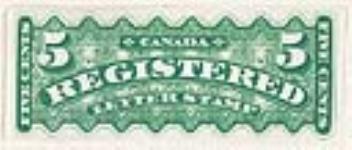 Registered letter stamp [philatelic record] 15 November, 1875