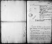 [Lettre de Beauharnois au ministre - selon Lusignan, commandant de ...] 1744, octobre, 11