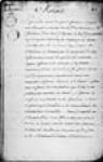 [Mémoire de François Chalet concernant l'abandon qu'il désire faire de ...] 1745, octobre, 23