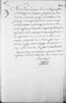 [Certificat de Dagneau Douville, commandant du fort Saint-Philippe des Miamis, ...] 1745, mars, 16