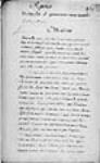 [Réponse du gouverneur Cornwallis aux députés acadiens - ont présenté ...] 1749, septembre, 05