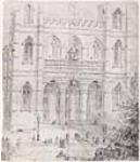 Construction de l'église Notre-Dame, Montréal 1832 ?