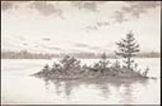 Coucher de soleil sur le lac Sparrow 1879